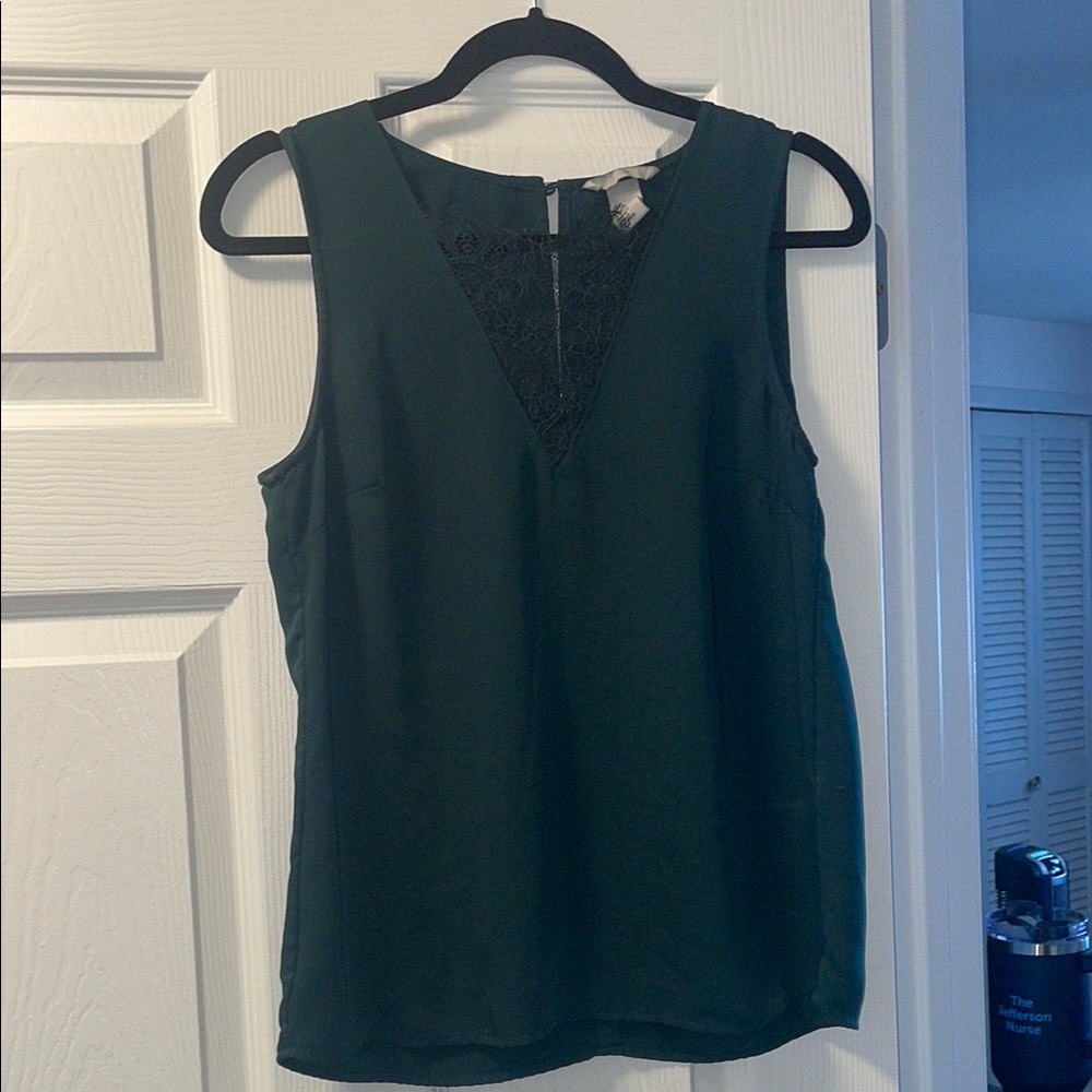 H&M Green Tank Top Classic Style